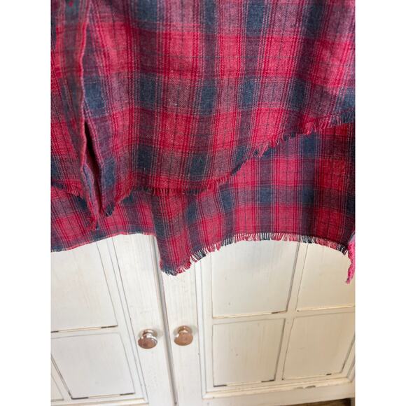Artisan De Luxe size large plaid flannel shirt dress - Picture 4 of 8